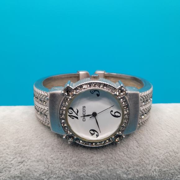 Chico’s Womens Bracelet Cuff Watch, Needs Battery, Japanese Movement - Picture 8 of 9